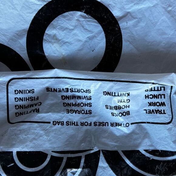 VTG The Gap Drawstring Plastic Shopping Bag Levi’s Advertising Pop Art Design - Picture 4 of 5